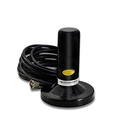 HH-N2RS モービル 用 車載 ショート アンテナ 極太 マグネット 基台 同軸ケーブル 5m VHF UHF144/430MHz 帯 無線 車