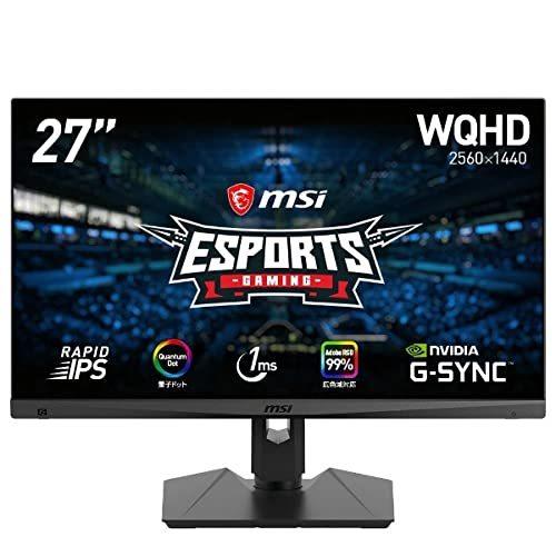 WQHD 27インチ 量子ドット IPS 165Hz MSI Optix MAG274QRF-QD