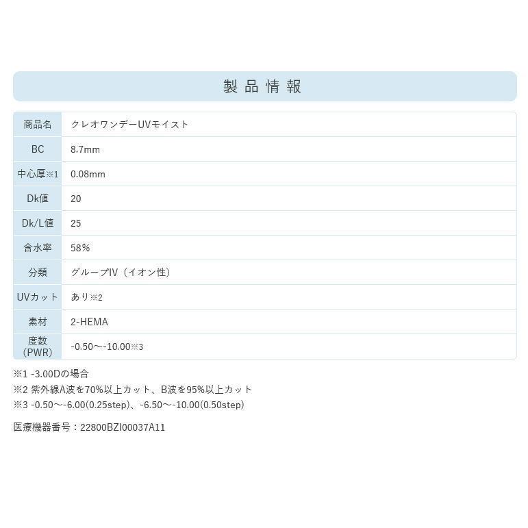 コンタクトレンズ 6箱セット クレオワンデー Uv モイスト 1箱30枚 ワンデー コンタクトレンズ 瞳にフィットしやすいエッジ で つけ心地にもこだわり Creo1day 6box カラコン通販 1 D Royal 通販 Yahoo ショッピング