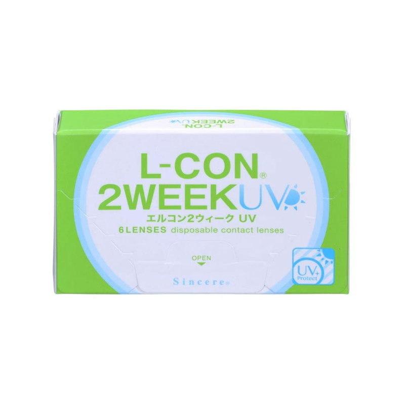 L-CON コンタクト エルコン 2week UV 1箱6枚 2週間交換 コンタクト