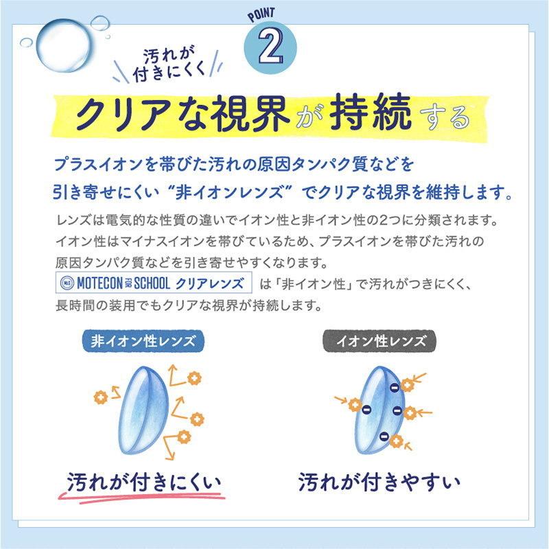おトク クリアコンタクト モテコンフォー スクール 1箱1枚 最長1年 常用 コンタクトレンズ Motecon For School Clear 度あり コンベンショナル Thisissesame Com