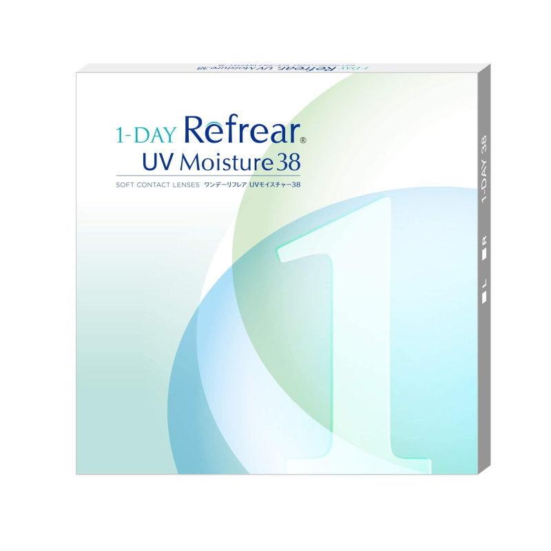 コンタクト ワンデーリフレアUVモイスチャー38 1箱30枚入り 1-DAY Refrear  コンタクトレンズ ワンデー リフレア UV モイスト UV加工（Yahoo!・カラコン通販 1-D ROYAL）