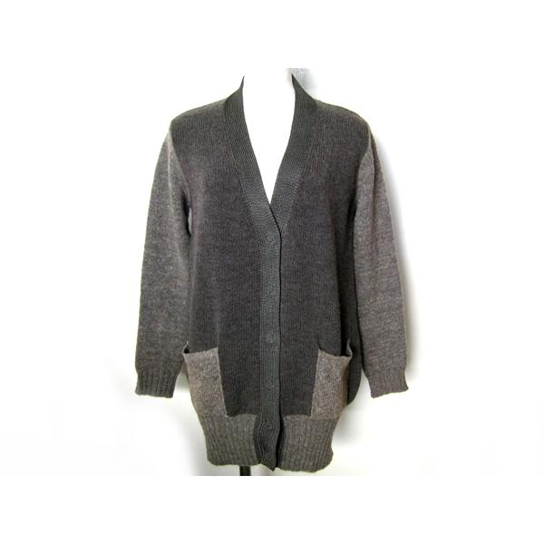 ARMANI JEANS アルマーニジーンズ カーディガン ロングカーディガン 【本物★美品】 グレー系