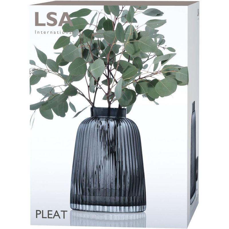 LSA(エルエスエー) フラワーベース(花器) グレー 高さ26cm PLEAT(プリート) G1399-26-847 エルエスエー フラワーベース 花器 グレー 高さ26cm PLEAT プリート G1399 サイズ