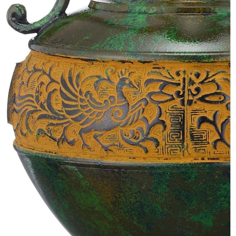 竹中銅器 銅製花瓶 竜耳瑞鳥 106-55 銅製花瓶 竜耳瑞鳥 サイズ