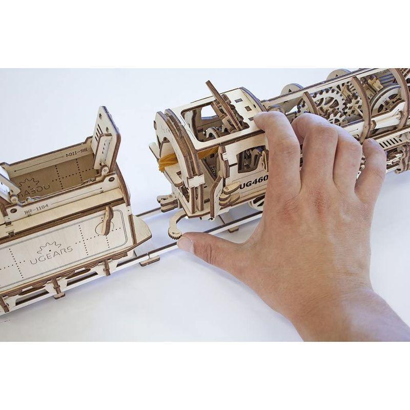 Ugears ユーギアス 460蒸気機関車 木製 ブロック おもちゃ 70012 木製 パズル 乗り物 接着剤不要 立体 機関車 電車 模型 木製 ユーギアス 460蒸気機関車 ブロック おもちゃ パズル 乗り物 接着剤不要 立体 機関車 電車 模型 サイズ