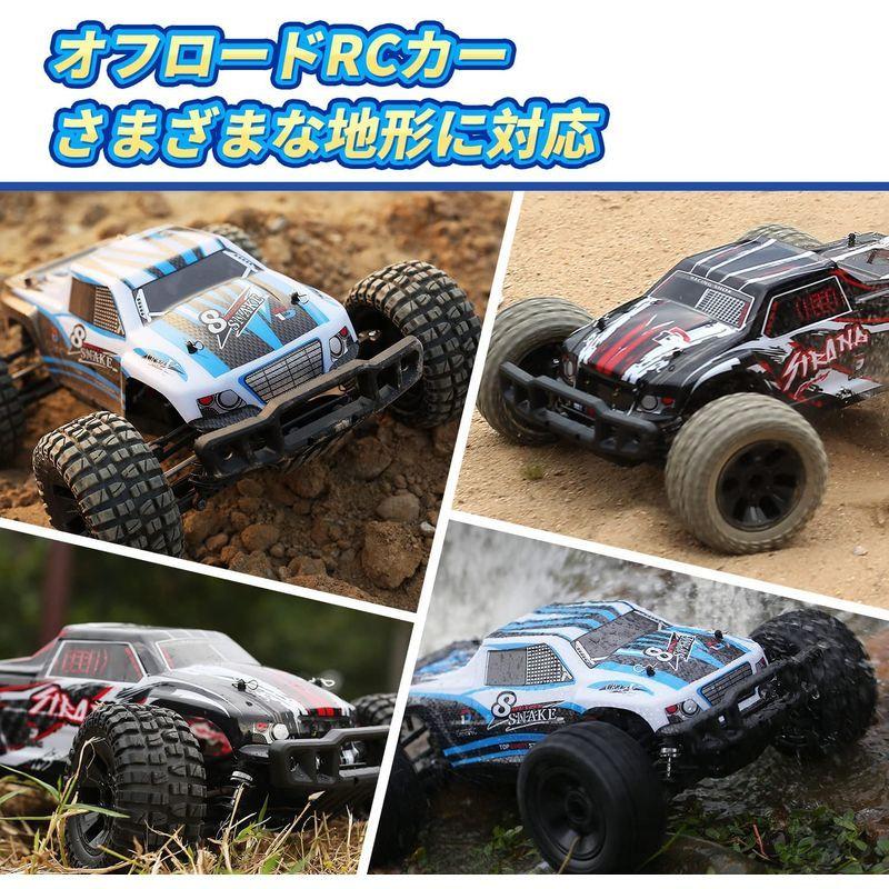 DEERC ラジコンカー オフロード 4WD こども向け 大人向け 高速 40km/h 大型 1/10スケール シェル2個 バッテリー2個 DEERC ラジコンカー オフロード 4WD こども向け 大人向け 高速 40km/h 大型 1/10スケール シェル2個 バッテリー2個
