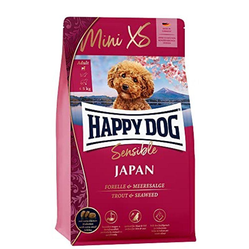 HAPPY DOG (ハッピードッグ) ミニ XS ジャパン (チキン、トラウト＆海藻) 胃腸・皮膚被毛ケア 超小型犬用 成犬〜シニア 超小｜10001