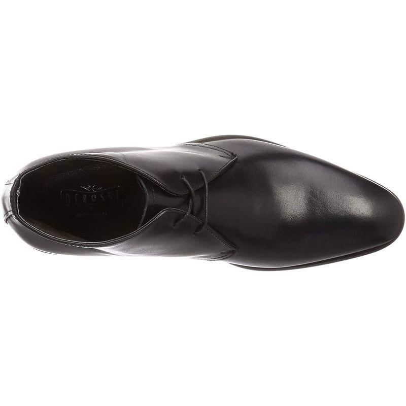 デロッシ イタリア製 本革トウスプリングチャッカーブーツ メンズ 9820-2369 BK 24.5 cm 2E cm 2E イタリア製 本革トウスプリングチャッカーブーツ メンズ BK