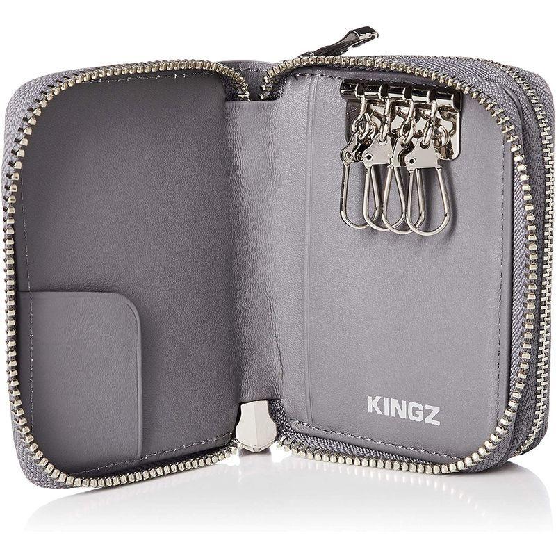 キングズ シボ型押し 小銭入れ付キーケース グレー ファッション メンズファッション 財布、帽子、ファッション小物 R1333069406(11634円)