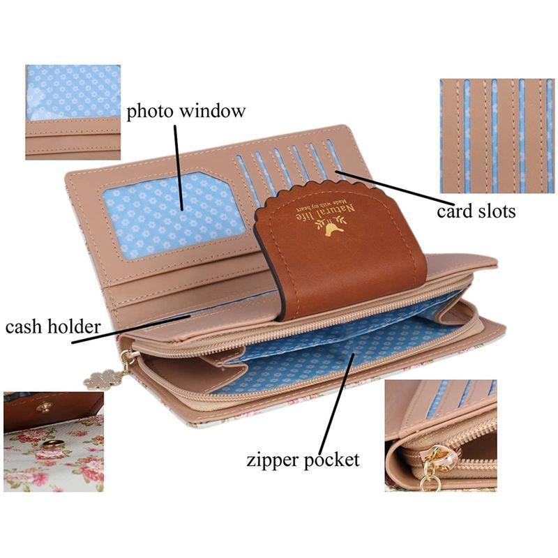 4年保証 レディース Adoptfade 財布 パープル おしゃれ 軽量 小銭入れ カード収納 二つ折り 長財布 小銭入れ コインケース Www Fattoriabacio Com