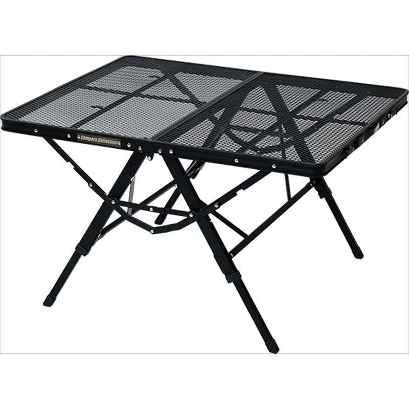キャンパーズコレクション タフライトアクションテーブル ブラック TAT-8640(MBK) 本体サイズ:幅87.5×奥行40.5×高さ35｜10001｜04