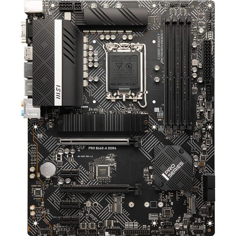MSI PRO B660-A DDR4 マザーボード ATX Intel B660チップセット搭載 第12世代CPU(LGA1700)対応 PRO B660 DDR4 マザーボード ATX Intel B660チップセット搭載 第12世代CPU LGA1700 対応