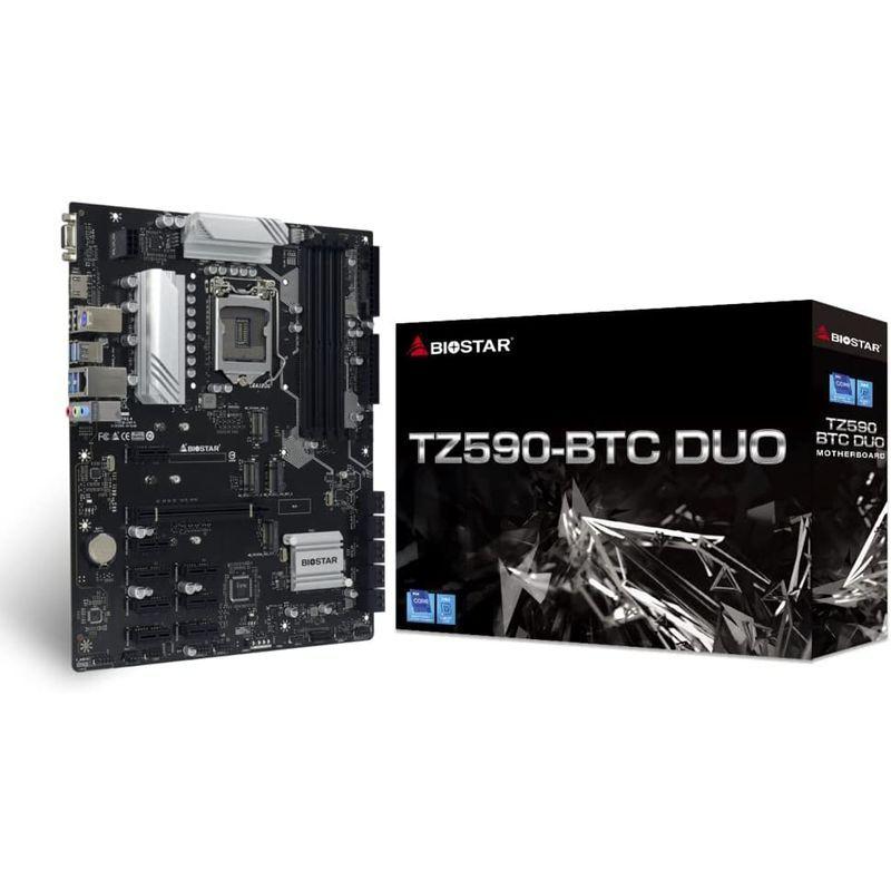 BIOSTAR　Z590チップセット採用　PCIe　9スロット搭載　マイニング向けマザーボード　TZ590-BTC　DUO