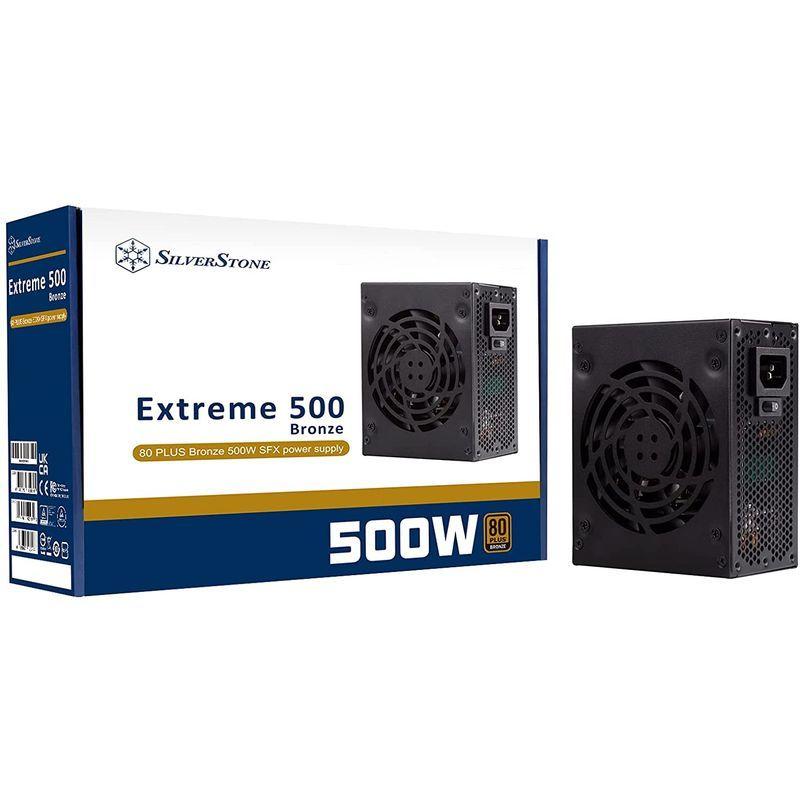 人気SALE SilverStone 500W 80PlusGOLDの高効率SFX電源 SST-EX500-B 日本正規代理店品