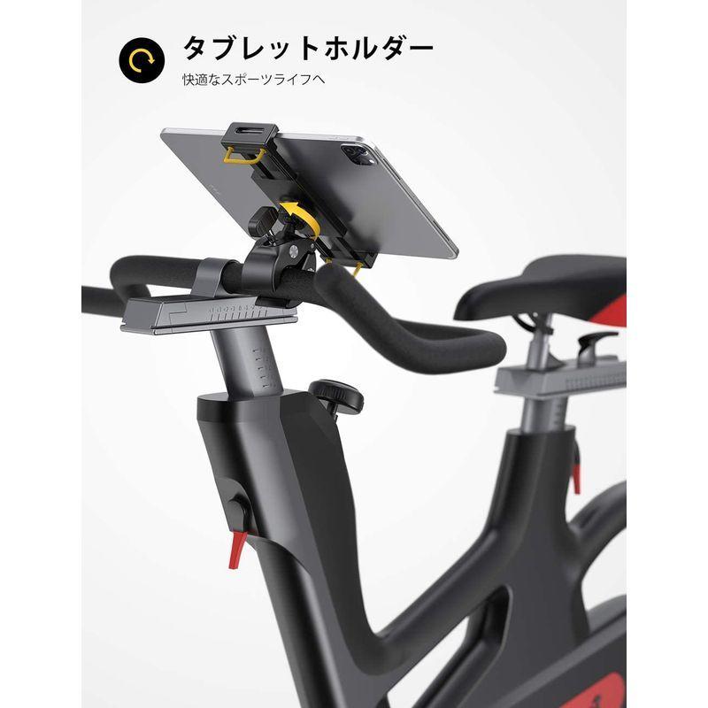 フィットネスバイク取付 タブレット ホルダー, ハンドルバー ポール 取付 室内バイク 用 ランニングマシン ルームランナー エクササイズ｜10001｜02