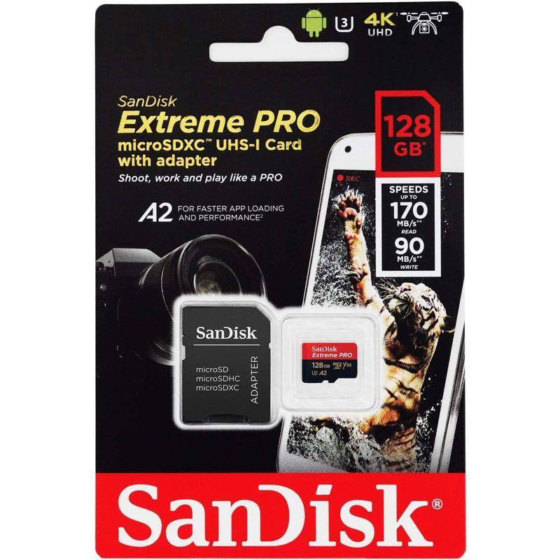 microSDXC 128GB SanDisk サンディスク Extreme PRO UHS-1 U3 V30 4K Ultra HD A2｜10001｜07