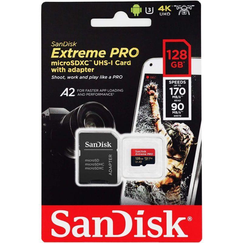 microSDXC 128GB SanDisk サンディスク Extreme PRO UHS-1 U3 V30 4K Ultra HD 対応｜10001｜06