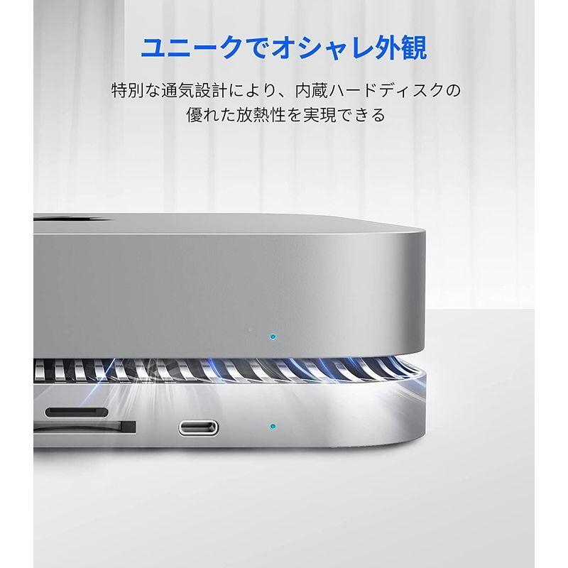 お値段 GIISSMO Mac Mini 用 USB Type C ハブ 2.5インチ SATA接続 HDD/SSD ケース 7-in-1ドッキング