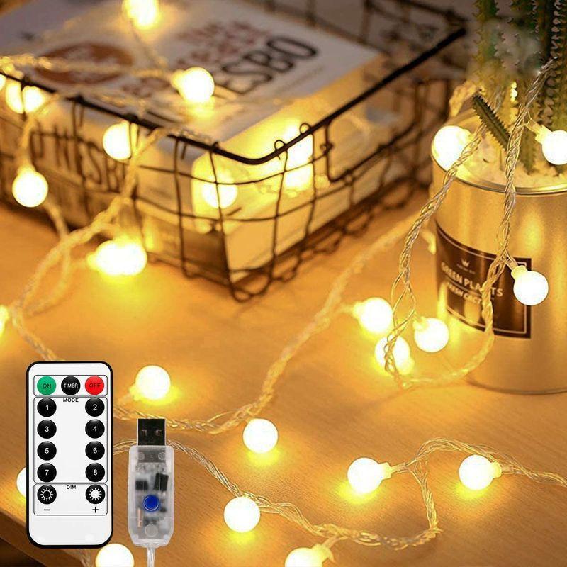 LEDイルミネーション LED電飾 クリスマス ライト 電池式 リモコン付 F