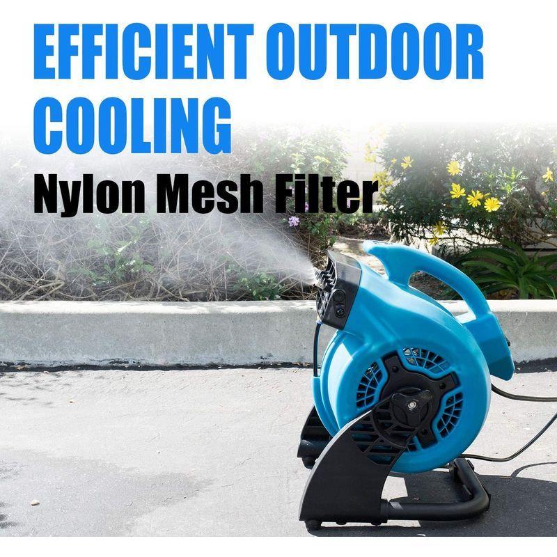 XPOWER FM-48 ミストポータブルタンクレス冷却屋外空気冷却器加湿器ブロワーファン FM ミストポータブルタンクレス冷却屋外空気冷却器加湿器ブロワーファン