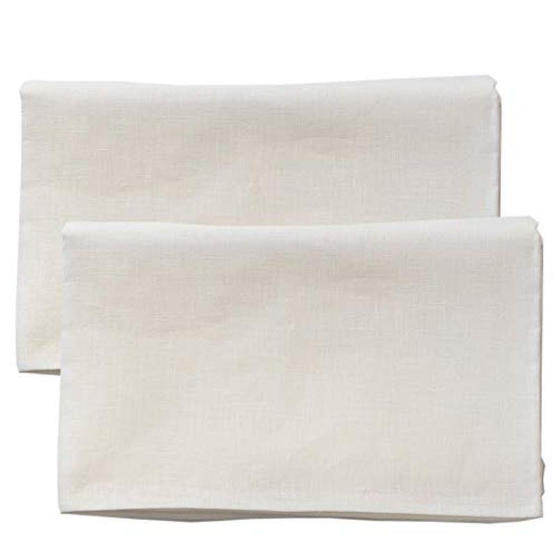 Cadeau屋 リネン フラットシーツ スタンダード シングル 和布団用 2枚セット ホワイト 150×250cm 麻