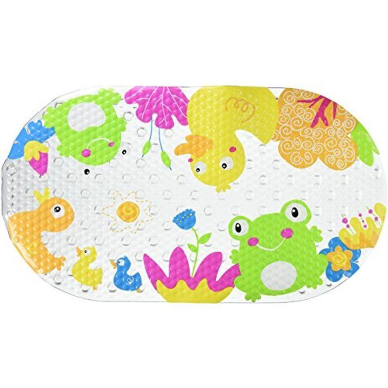 お風呂マット 吸盤付きノンスリップバスマット フロッグ&ダッキー (EZ1327) 2022071320371400303霜日和