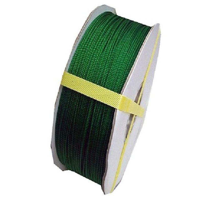 まつうら工業 ポリエチレン製 ロープ 太さ1.5mm 長さ800m ドラム巻 緑 - 3