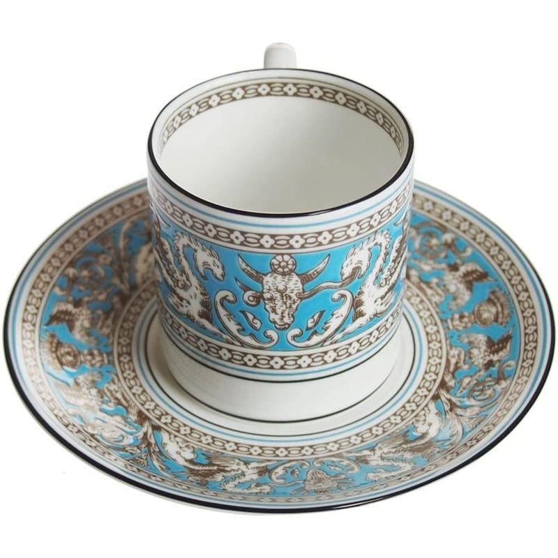 ウェッジウッド(Wedgwood) フロレンティーン・ターコイズ コーヒーカップソーサー ボンド 並行輸入品｜10001｜02