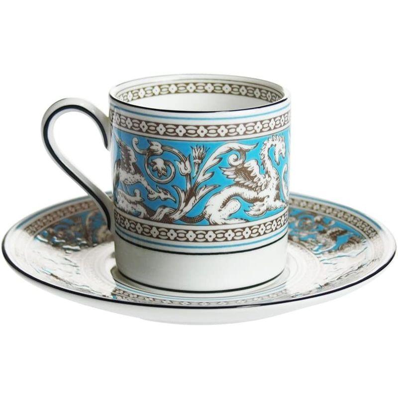 ウェッジウッド(Wedgwood) フロレンティーン・ターコイズ コーヒーカップソーサー ボンド 並行輸入品｜10001｜06