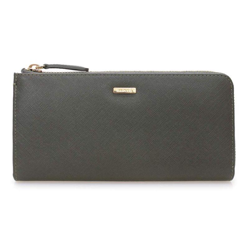 バルコス 財布 グッドラック ウォレット L字型 ノア レディース ONESIZE 本革 ファスナー 大容量 グリーン