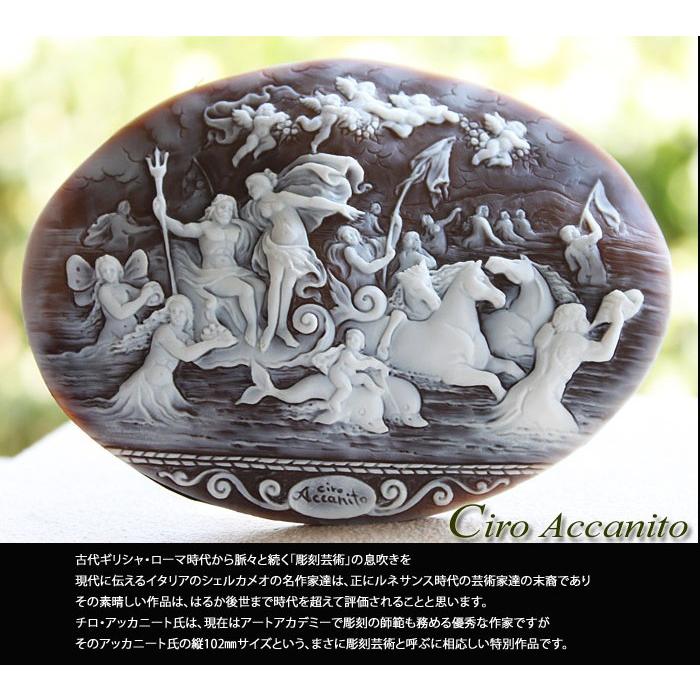 CAMEO カメオ ルース 大型特別作品!【海神ポセイドン】Ciro CAMEO カメオ ルース 大型特別作品!【海神ポセイドン】Ciro