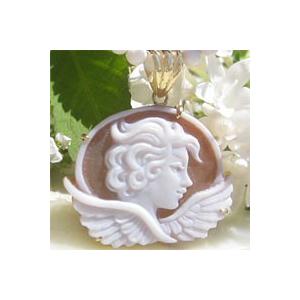 CAMEO Carla Iannacone作 シェル カメオ K18ペンダント トップ【上級 