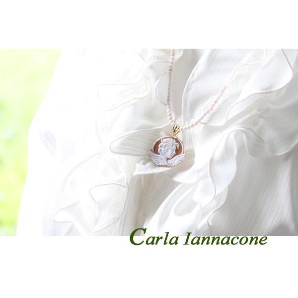 CAMEO Carla Iannacone作 シェル カメオ K18ペンダント トップ【上級 