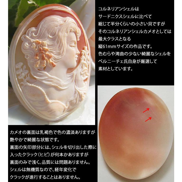 CAMEO 希少大型作品 Maestro Aniello Pernice作 コルネリ CAMEO 希少大型作品 Maestro Aniello Pernice作 コルネリ