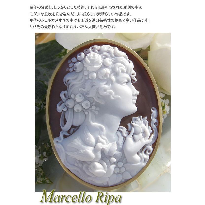 CAMEO（カメオ） リパ最新作 Marcello Ripa作 サードニクスシェル K18