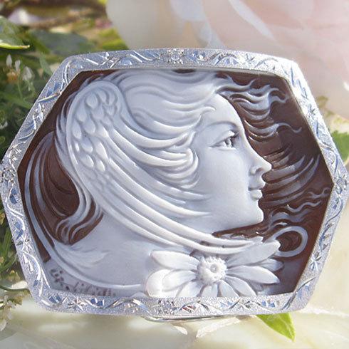 CAMEO（カメオ） 特別価格 Ciro Vitiello作 サードニクスシェル 天然