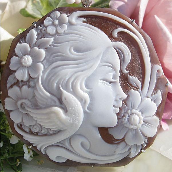 CAMEO（カメオ） Massimo Infucino作 シェルカメオ SILVER ペンダント