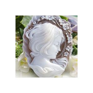 Domenico Accusato作 シェルカメオ ルース 花と穏やかに微笑む少女 Cameo Grl L386 千年ジュエリー Yahoo 店 通販 Yahoo ショッピング
