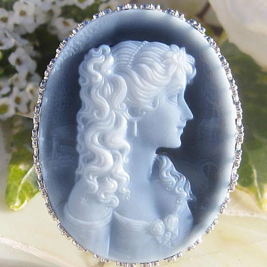 CAMEO Gerhard Schmidt作 最高級ブラックメノウカメオ K18WG CAMEO Gerhard Schmidt作 最高級ブラックメノウカメオ K18WG