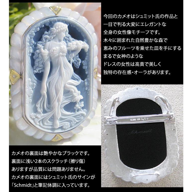 CAMEO Gerhard Schmidt作 ストーンカメオ 最高級ブラックメノウ CAMEO Gerhard Schmidt作 ストーンカメオ 最高級ブラックメノウ