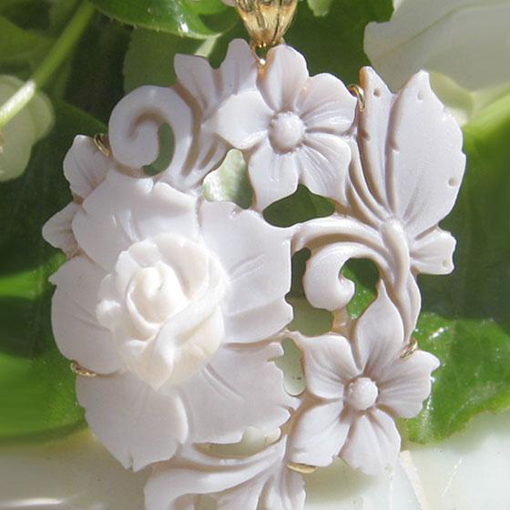 CAMEO Giovanni Romano作 シェルカメオ K18ペンダントトップ CAMEO Giovanni Romano作 シェルカメオ K18ペンダントトップ