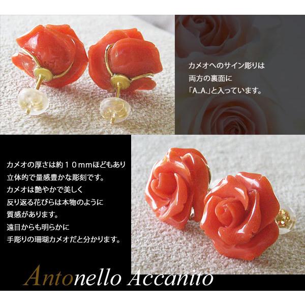 CAMEO（カメオ） 希少作品 Antonello Accanito作 天然上質 赤珊瑚 