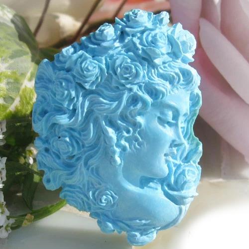 CAMEO（カメオ） 超希少作品 Rafaelle Pernice作 天然 ターコイズ