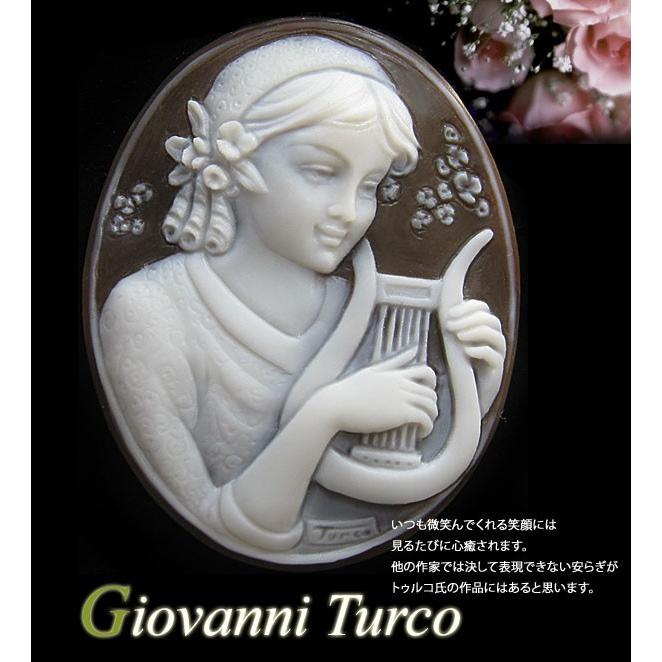 CAMEO Giovanni Turco作 シェルカメオ/ルース【優しい微笑み CAMEO Giovanni Turco作 シェルカメオ/ルース【優しい微笑み