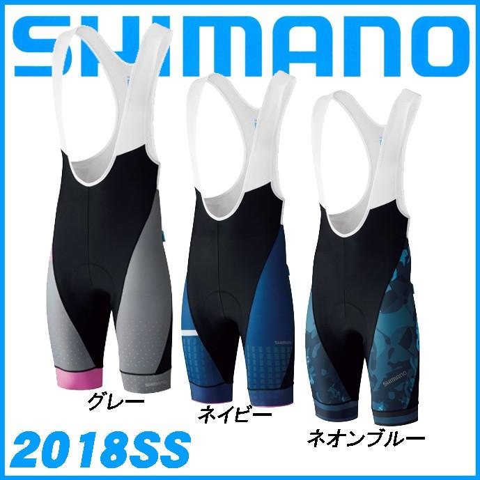 2018春夏 SHIMANO ブレイカウェイ ビブショーツ パンツ サイクルウェア メンズ ロードバイク サイクリングウェア シマノ :CW