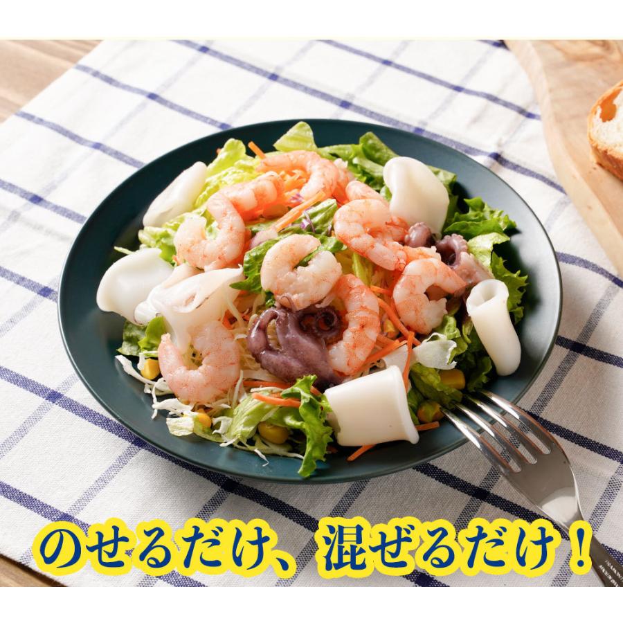 冷凍食品 ボイルシーフードミックス ５００ｇ ニッスイ まとめ買い 魚介 えび エビ 海老 たこ タコ 蛸 いか イカ パスタ｜1001000｜04