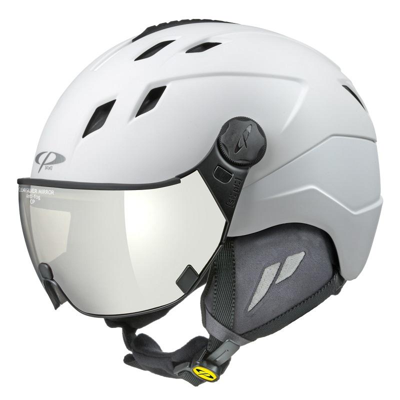 スキー用ヘルメット　CP CORAO+（コラオプラス）ブルー バイザーとレンズが一体となったウインタースポーツヘルメット 「CP