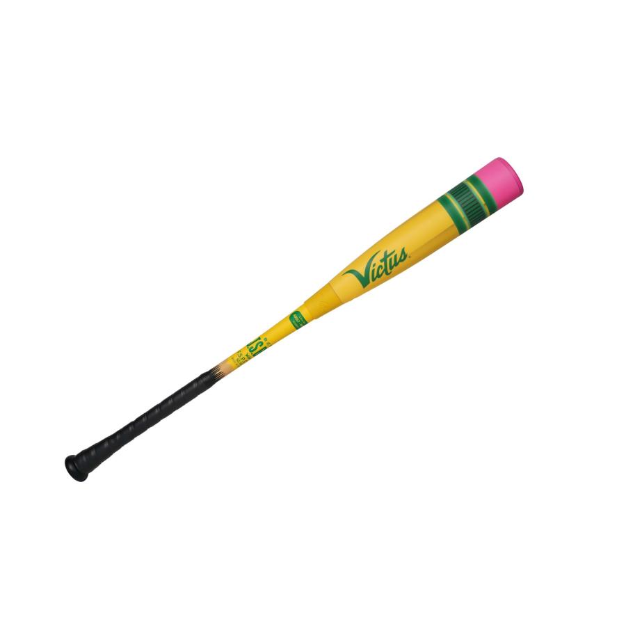 Victus 軟式バット イエロー/ピンク ケース付き VICTUS PENCIL JSBB 軟式ウレタンバット ペンシル（バットケース付き