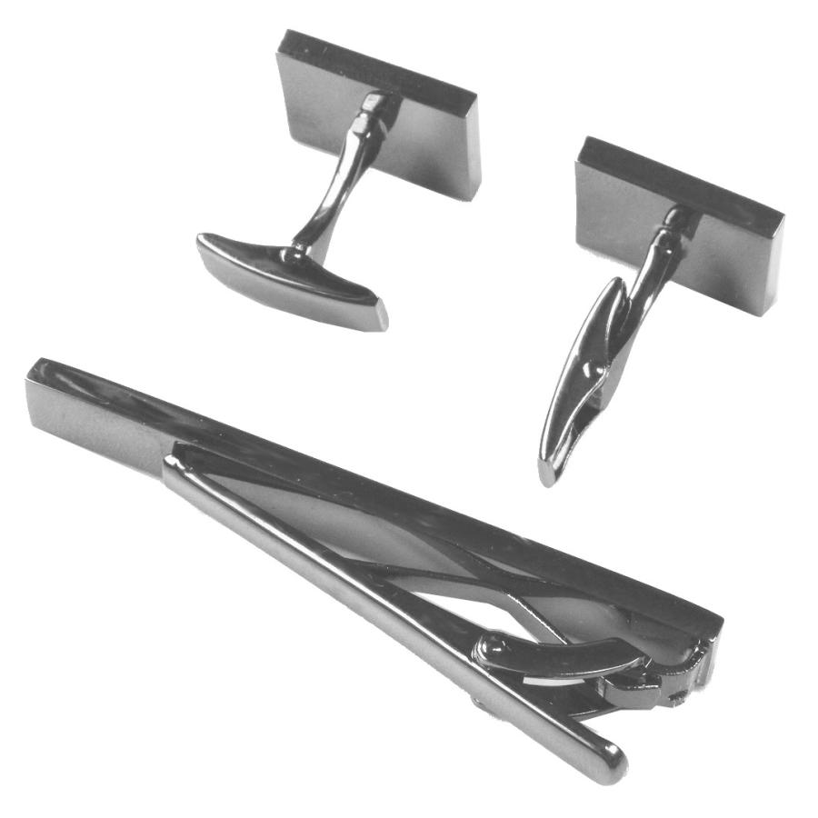 ネクタイピン カフス 2点セット プレゼントにもおすすめ 結婚式 ネクタイ にも合います  （送料無料 メール便） | ブランド登録なし | 07